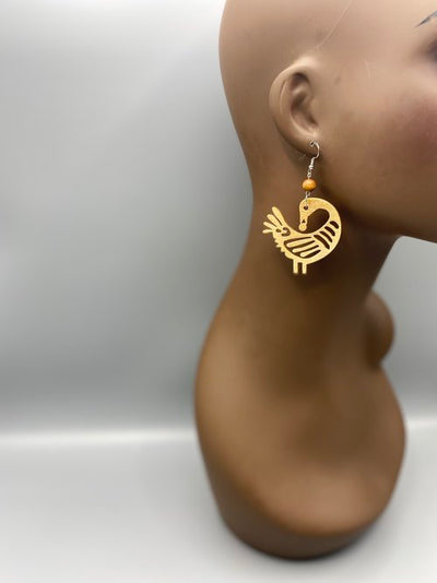 Sankofa Adinkra Earrings