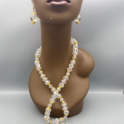 Kuma Crystal Necklace Bracelet Earring Set