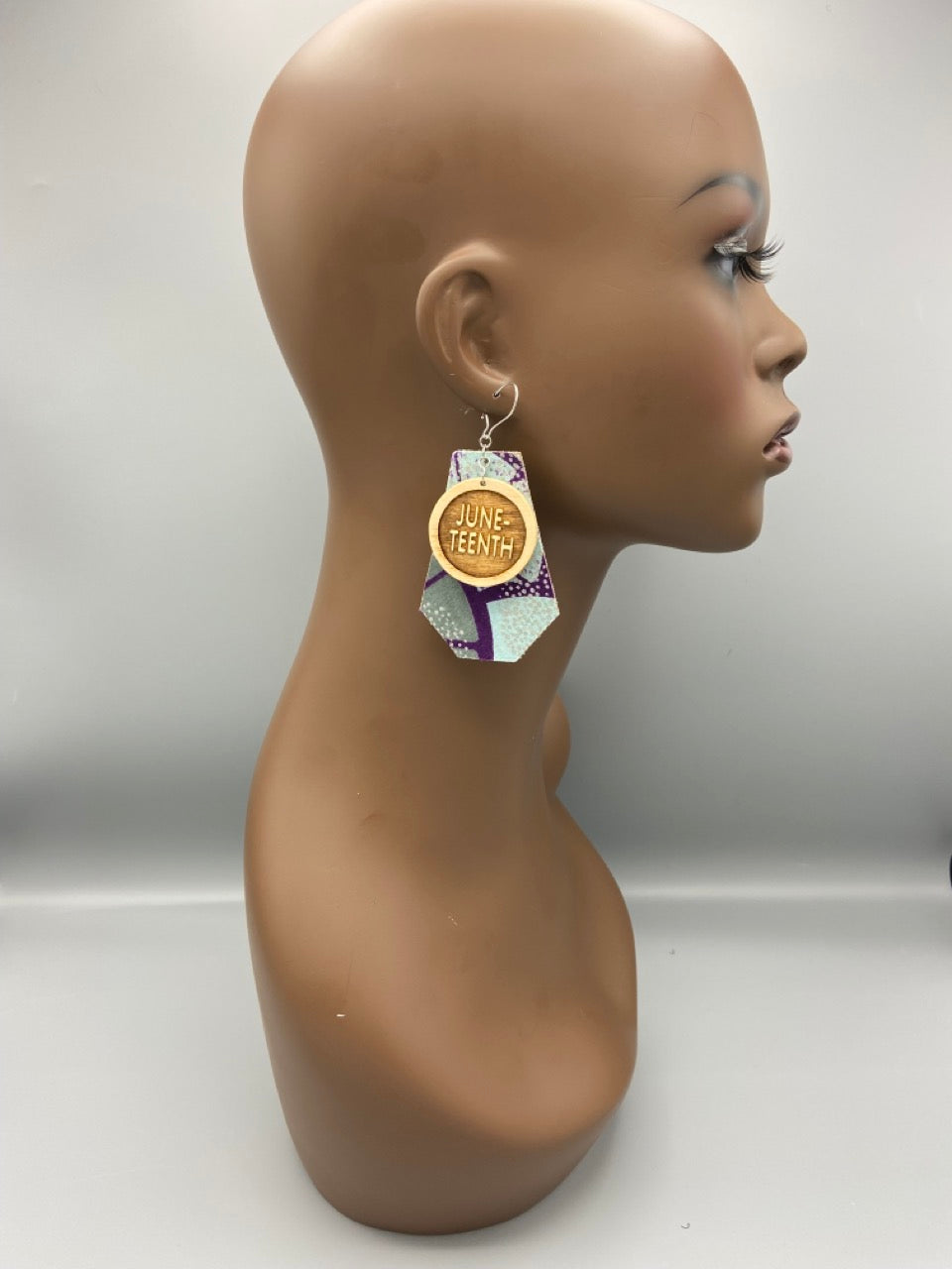 Juneteenth Fabric Earrings