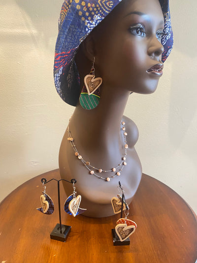 Juneteenth Fabric Earrings