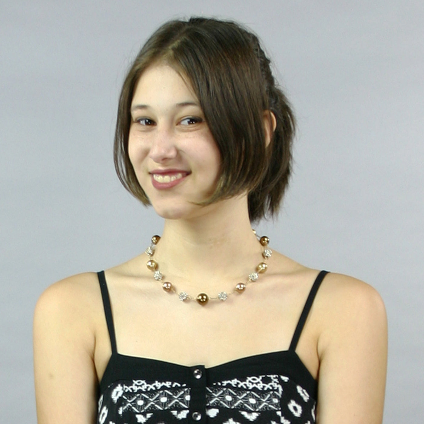 Tawia Pearl Crystal Necklace