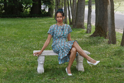 Margot Pleated Hemline Dress