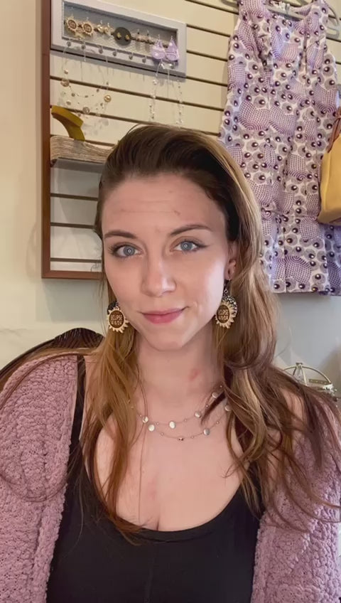 Mom Fabric Earrings